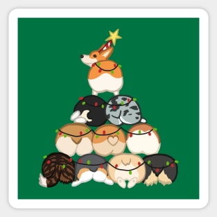 A Very Corgi Christmas Sticker